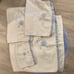 Snowflake snowman Bath Set, Blue and White