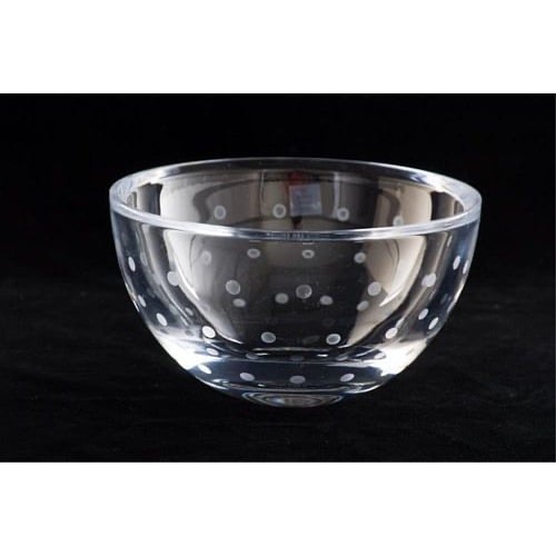 Kate Spade Lenox Larabee Dot Full Lead Crystal 6 Round Decorative Bowl