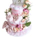 Flowers Diaper Cake, Basket of Flowers Cake