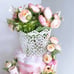 Flowers Diaper Cake, Basket of Flowers Cake