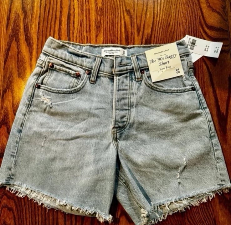Abercrombie and fitch denim shorts