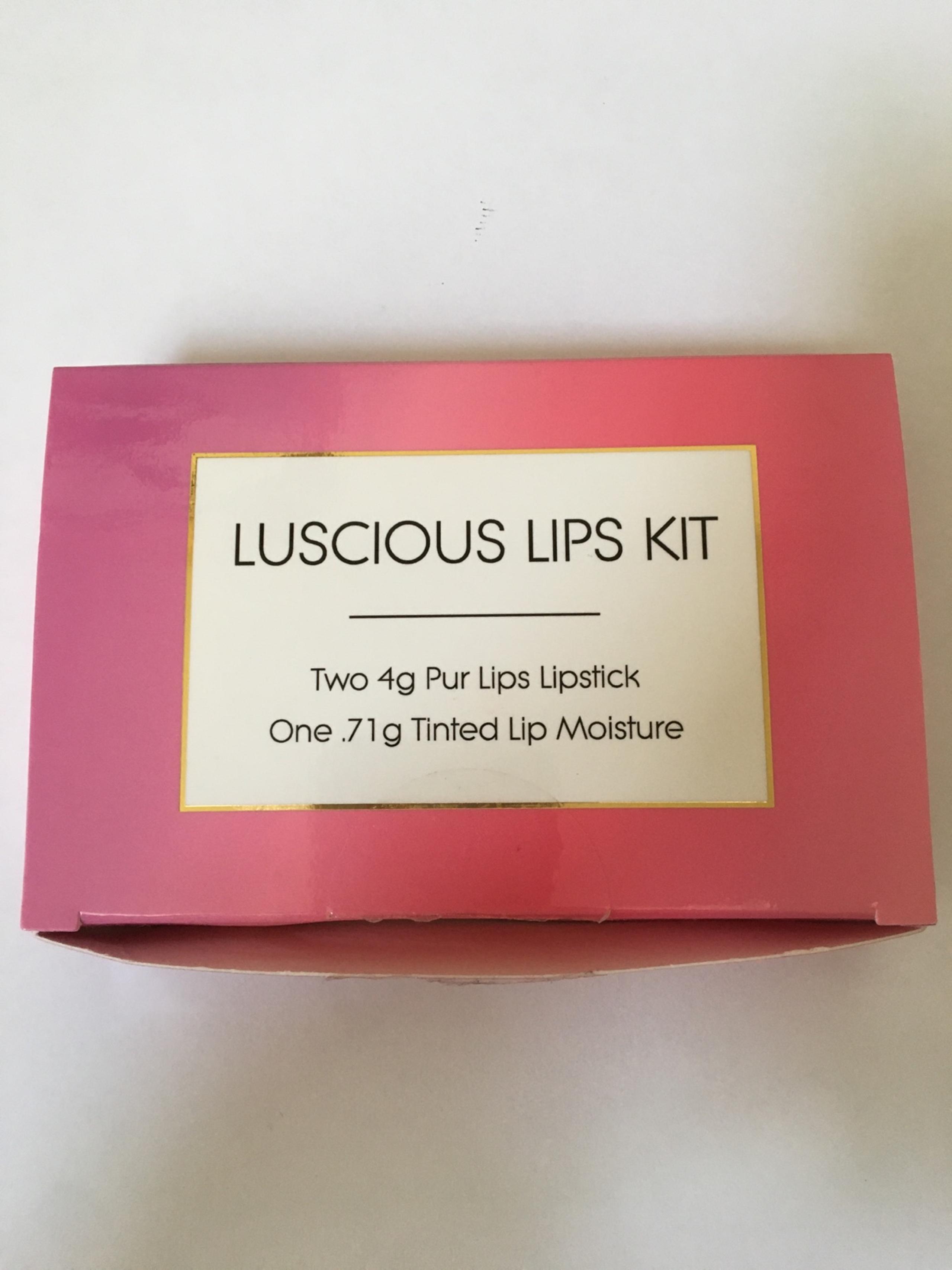 LUSCIOUS LIPS KIT TWO LIPSTICKS LIP GLOSS