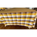 Vintage 60's-70s MCM Gold & Brown Plaid Twin 40 x 91 Bed Spread, 2 Curtain Set*