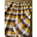 Vintage 60's-70s MCM Gold & Brown Plaid Twin 40 x 91 Bed Spread, 2 Curtain Set*