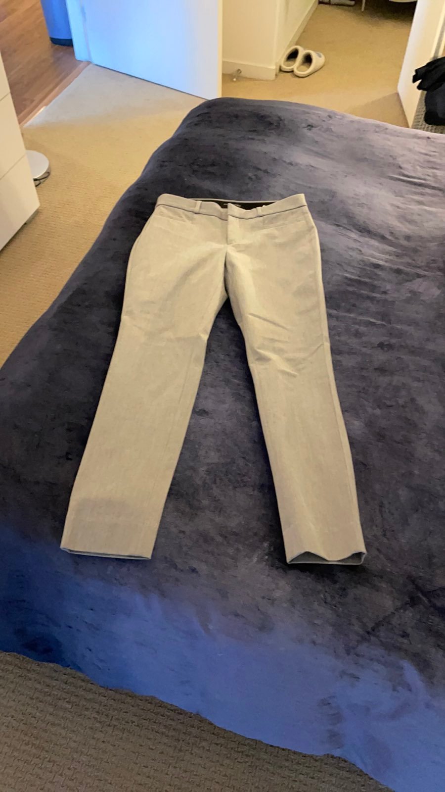 Light gray women's slacks