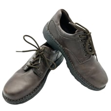 GBX Senate Brown Leather Oxford Comfort Shoes Lace Up Walking Mens Size 9.5M