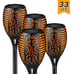 Solar LED Flame Lamp Lawn Flame Flickering Torch Light Outdoor Fire Lights Garde