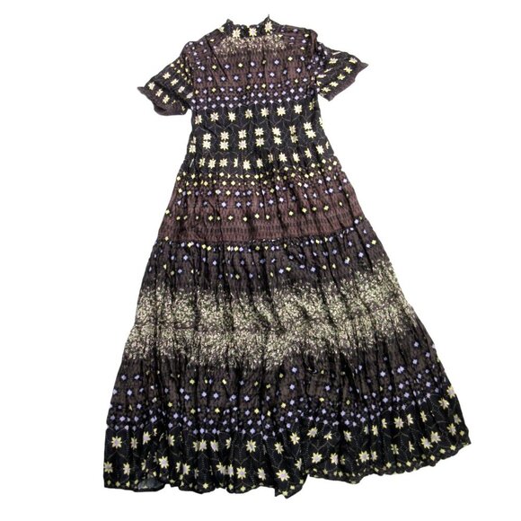 NWT Free People Rare Feelings Maxi in Cocoa Combo Floral Print Dress XS 148