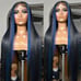lace front wig human hair blended