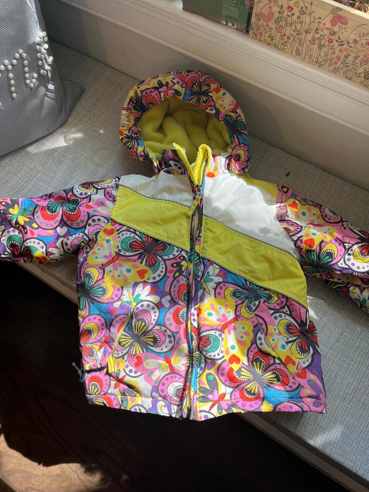 Two piece toddler fleece winter coat