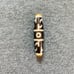 Ancient Energy Tibetan Old Agate Three Eyed Pattern Dzi Bead Authentic Amulet