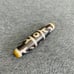 Ancient Energy Tibetan Old Agate Three Eyed Pattern Dzi Bead Authentic Amulet