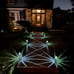 Solar Outdoor Lights, 10 Pack Waterproof Stainless Steel Solar Stake Lights
