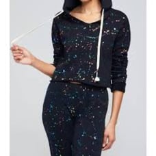 WILDFOX RAINBOW SPLATTER SWEATSHIRT SMALL
