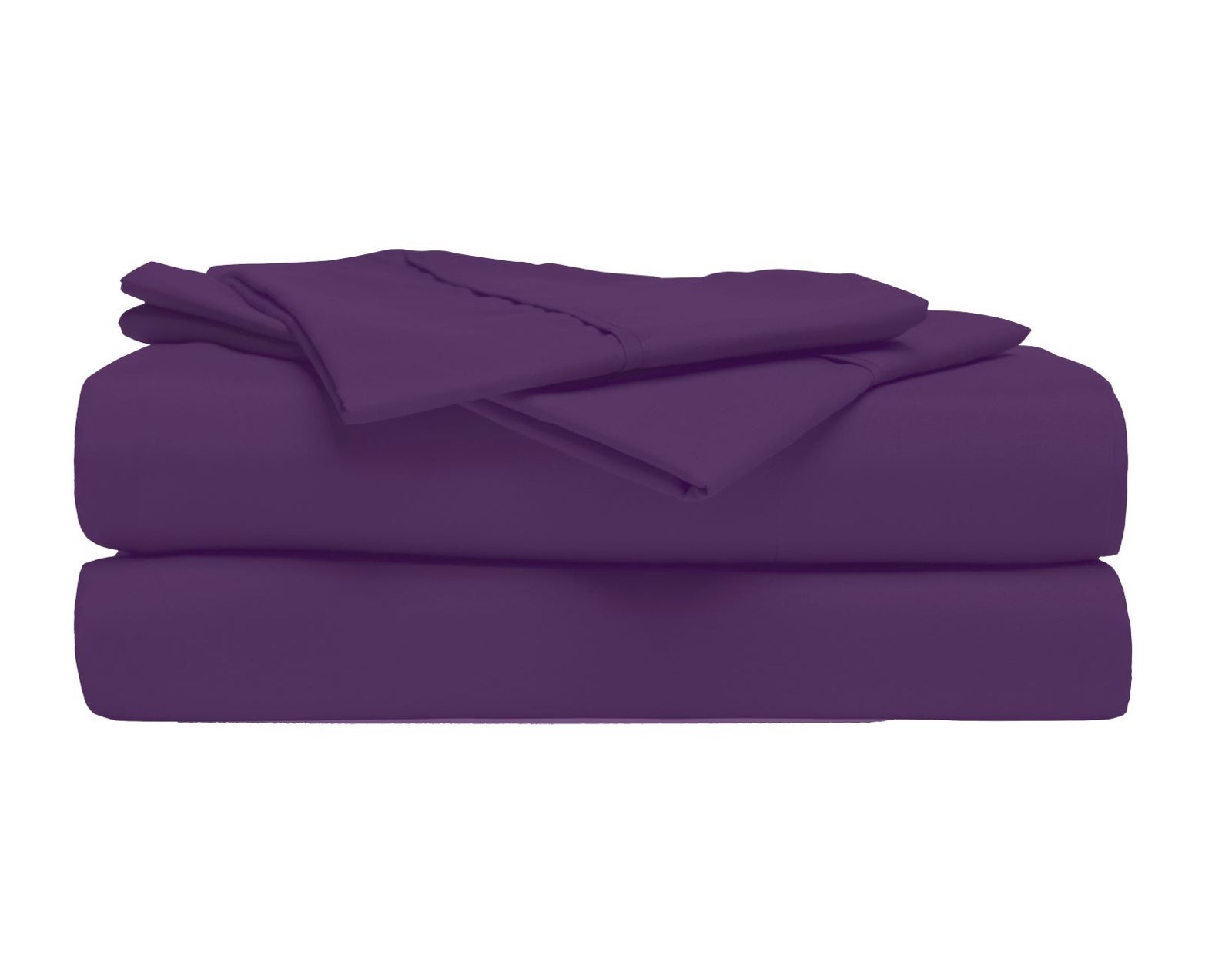 Eggplant Purple King Sheet Set 1800 Thread Count Cool and Breathable