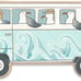 Seagulls On A Bus Retro Wood Wall Decor - Beachy Wall Art for Bedroom