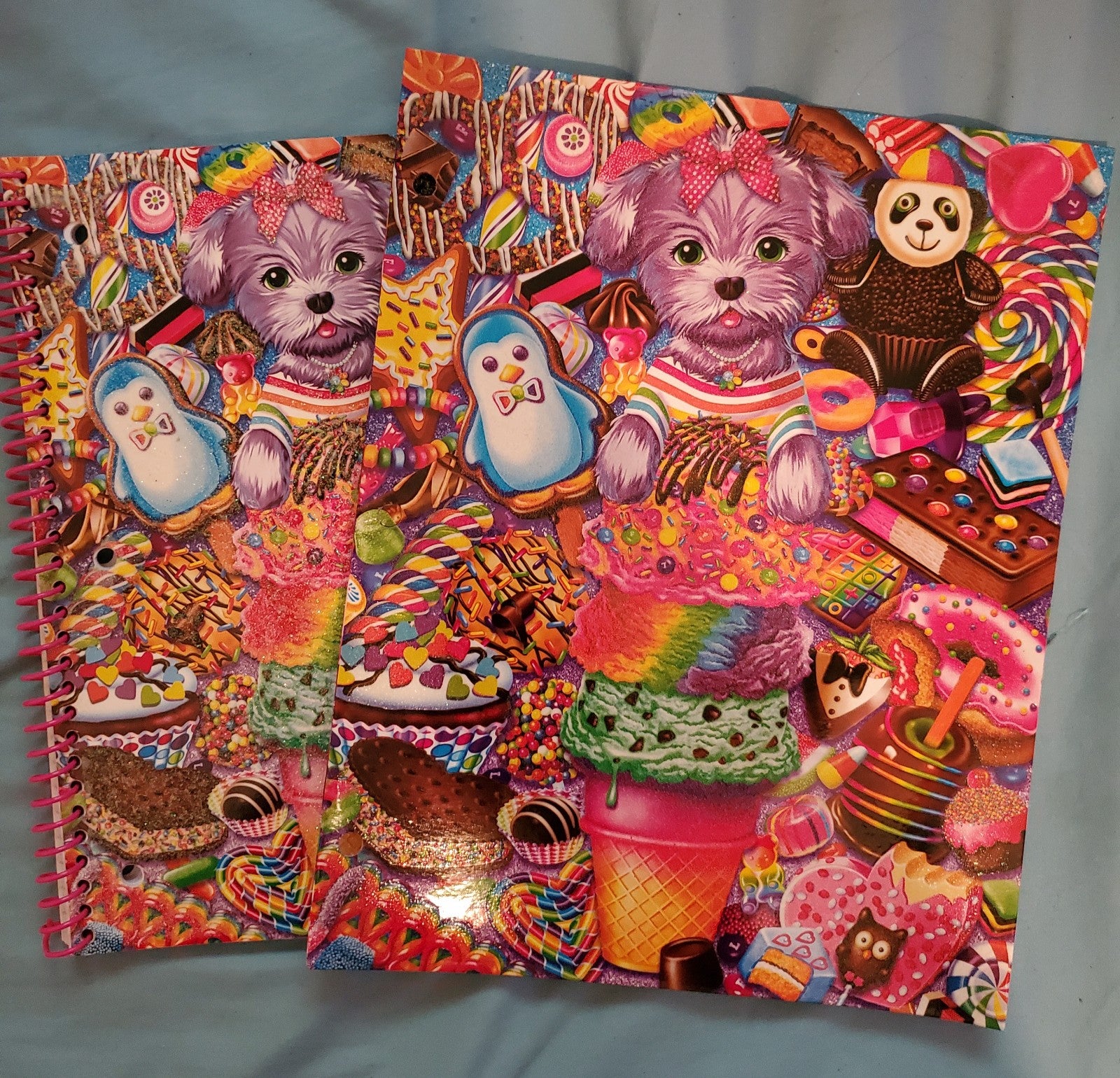 Lisa Frank Boopisedoodle Back to School Bundle Folder and Spiral Notebook