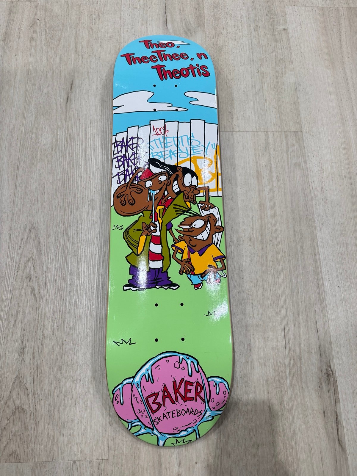 Rare Baker Skateboards deck Theotis Beasley pro model Ed Ed n Eddy Spoof