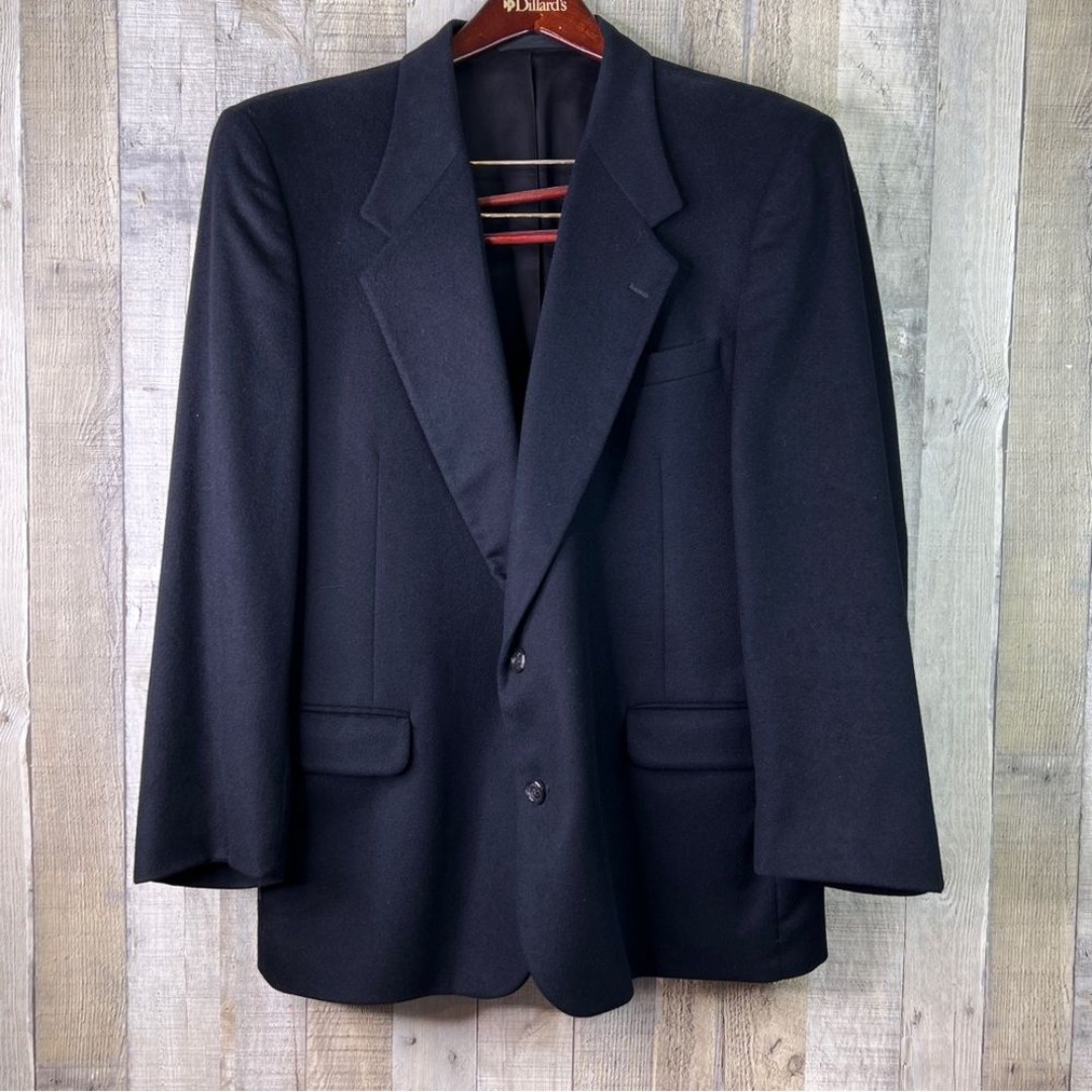 Fioravanti Studio New York 100% Cashmere Black Line Jacket 2 Button Front Jacket