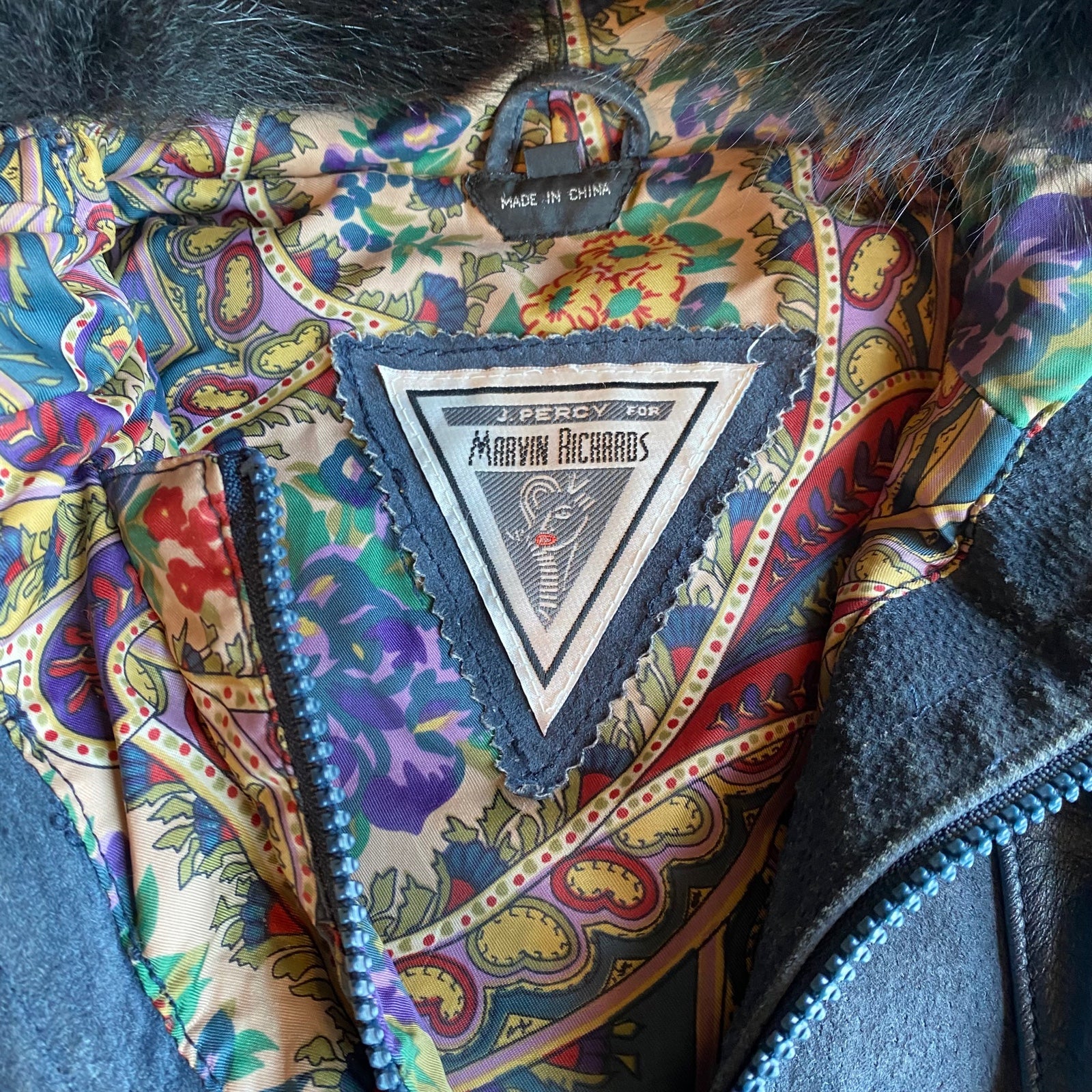Marvin richards leather jacket top