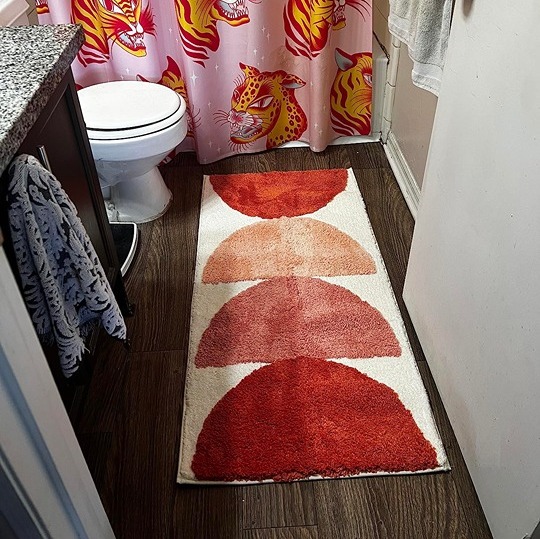 Bathroom Runner Rug 24x48, Long Bathroom Rugs, Large Rug Runner