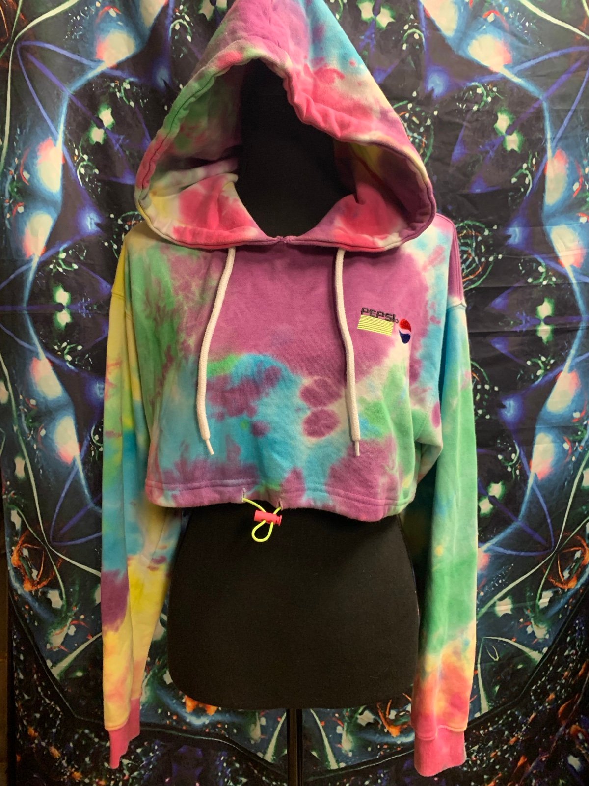 Cropped Hoodie pepsi