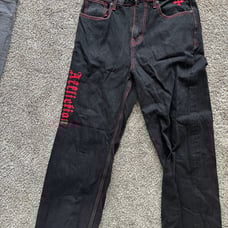 Affliction Wide Leg Wings Jeans 32