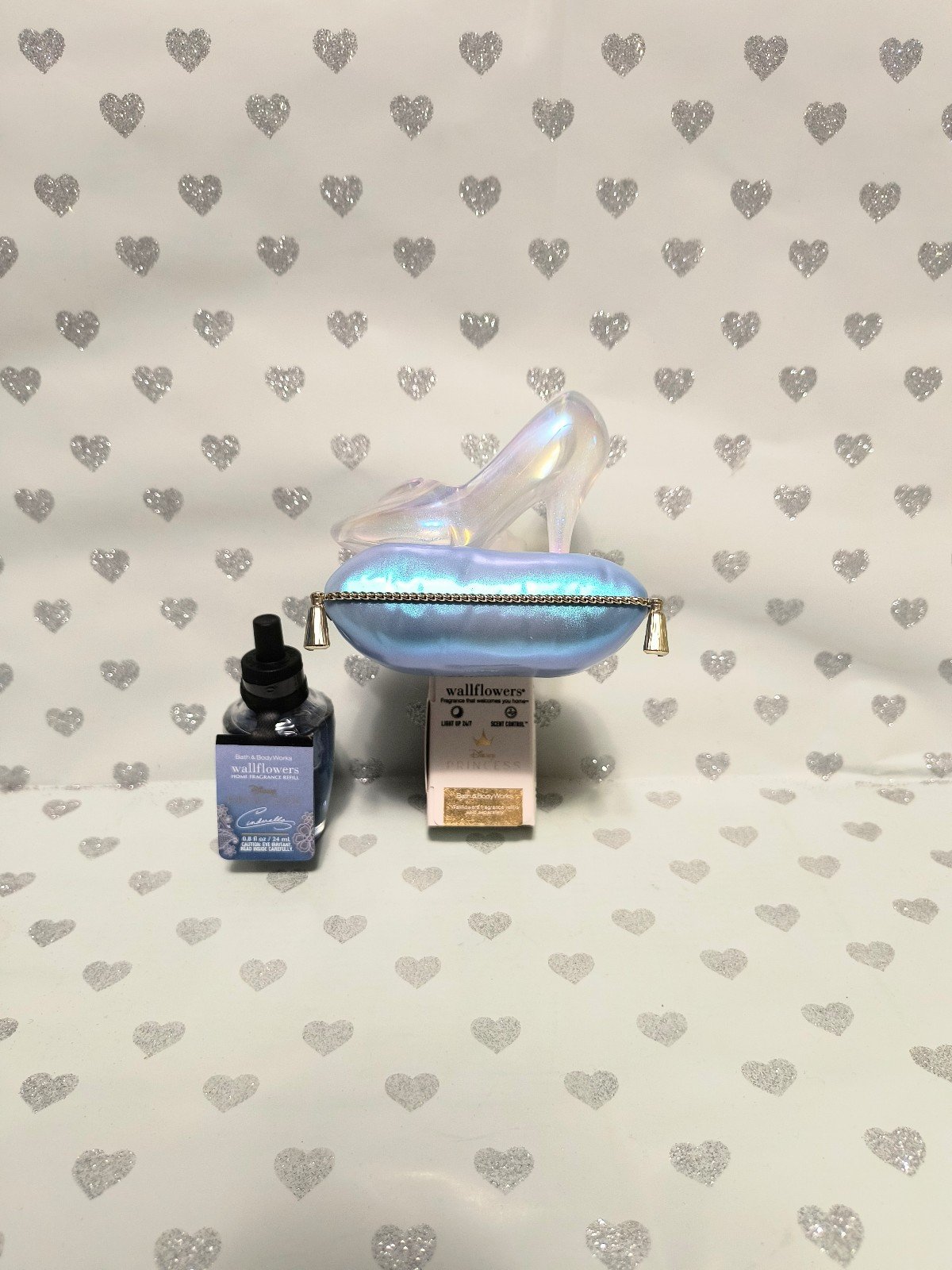 Bath & body works limited edition Cinderella slipper wallflower plug set