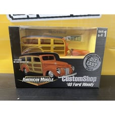 ERTL 1/24 AMERICAN MUSCLE CUSTOM SHOP 1940 FORD WOODY WAGON NEW *READ*