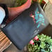 Authentic COACH pebbled leather zip top wristlet Wonder Woman