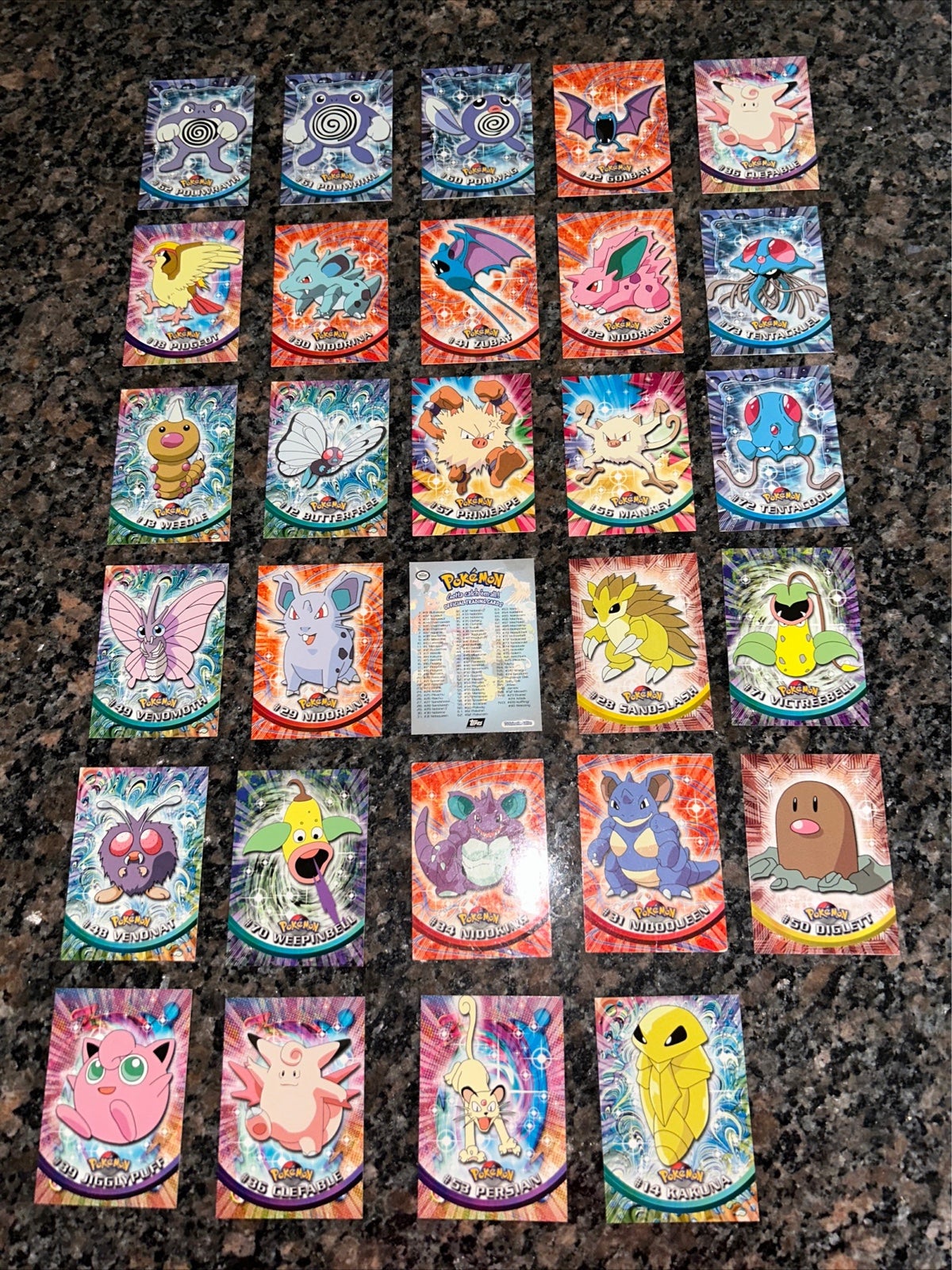 1999 Topps Pokemon - Evolution lot - 29 Cards