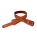 Linea Pelle Brown Leather Belt 46049 Brass Buckle Sz Medium