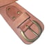 Linea Pelle Brown Leather Belt 46049 Brass Buckle Sz Medium