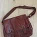 Fossil leather messenger bag