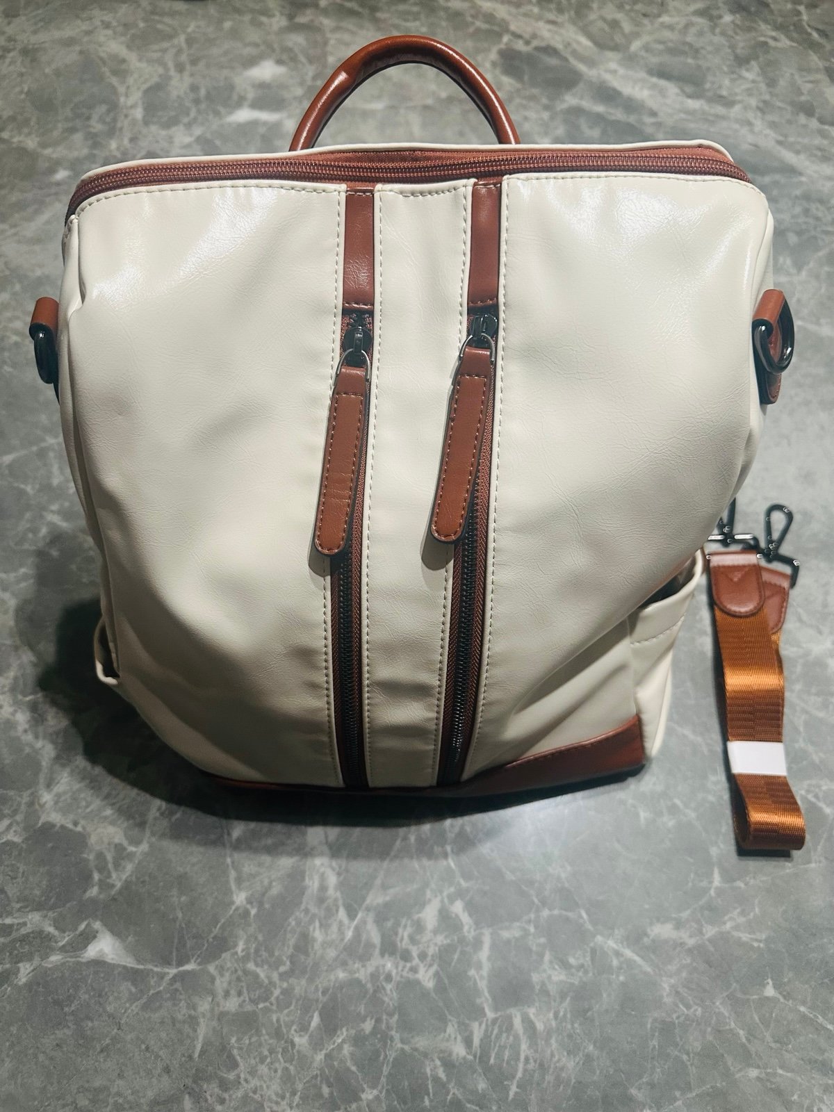 CLUCI Backpack Purse for Women Fashion Oil Wax Leather Designer Travel LG Clean