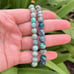 Elegant Chrysocolla Beaded Bracelet Set