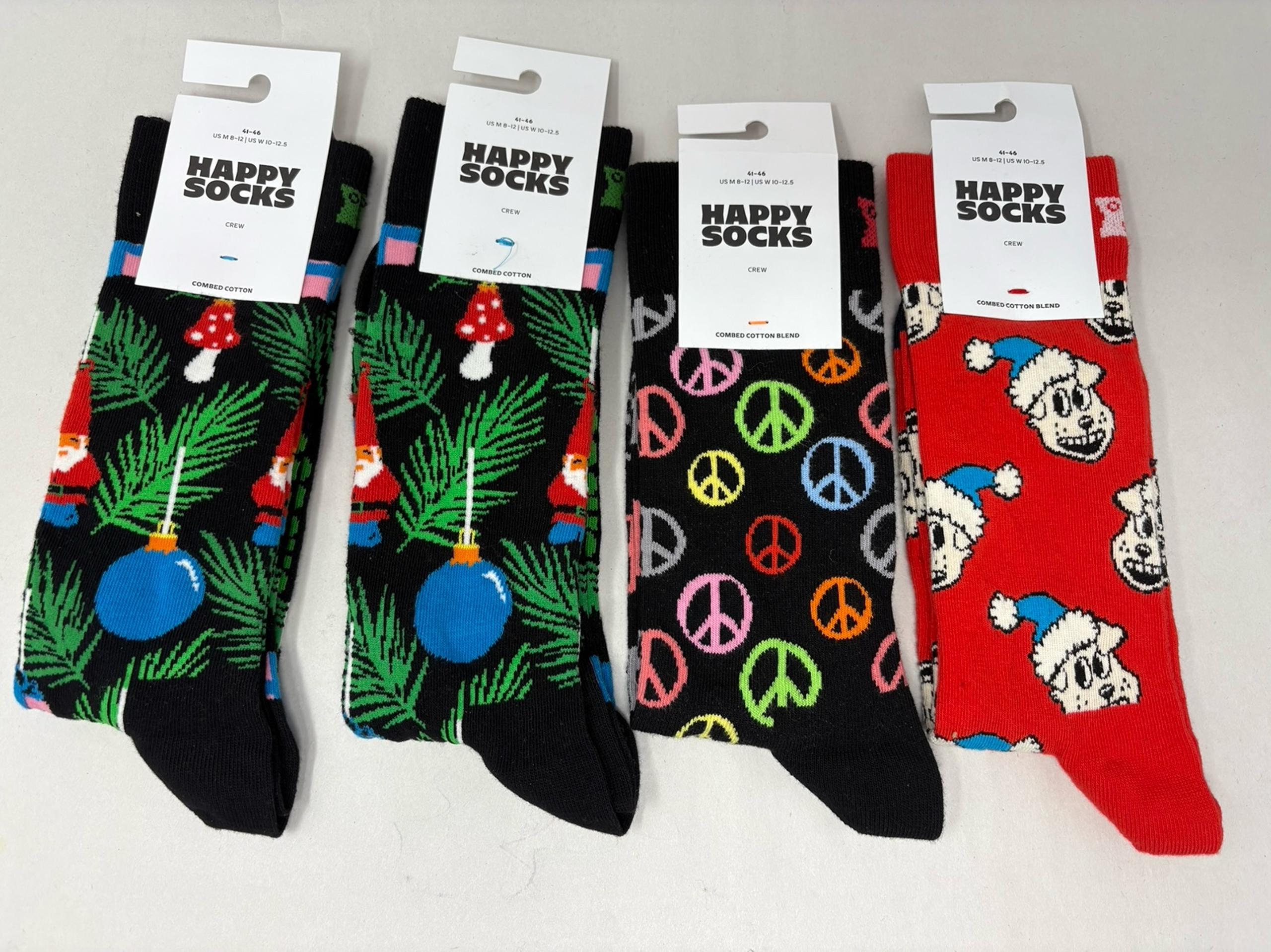 Happy Socks Crew Socks - 4 pairs