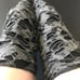 Gray Mummy Leg Warmers Bandage Knee Socks Zombie Costume Ripped Leg Wraps Covers