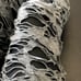 Gray Mummy Leg Warmers Bandage Knee Socks Zombie Costume Ripped Leg Wraps Covers