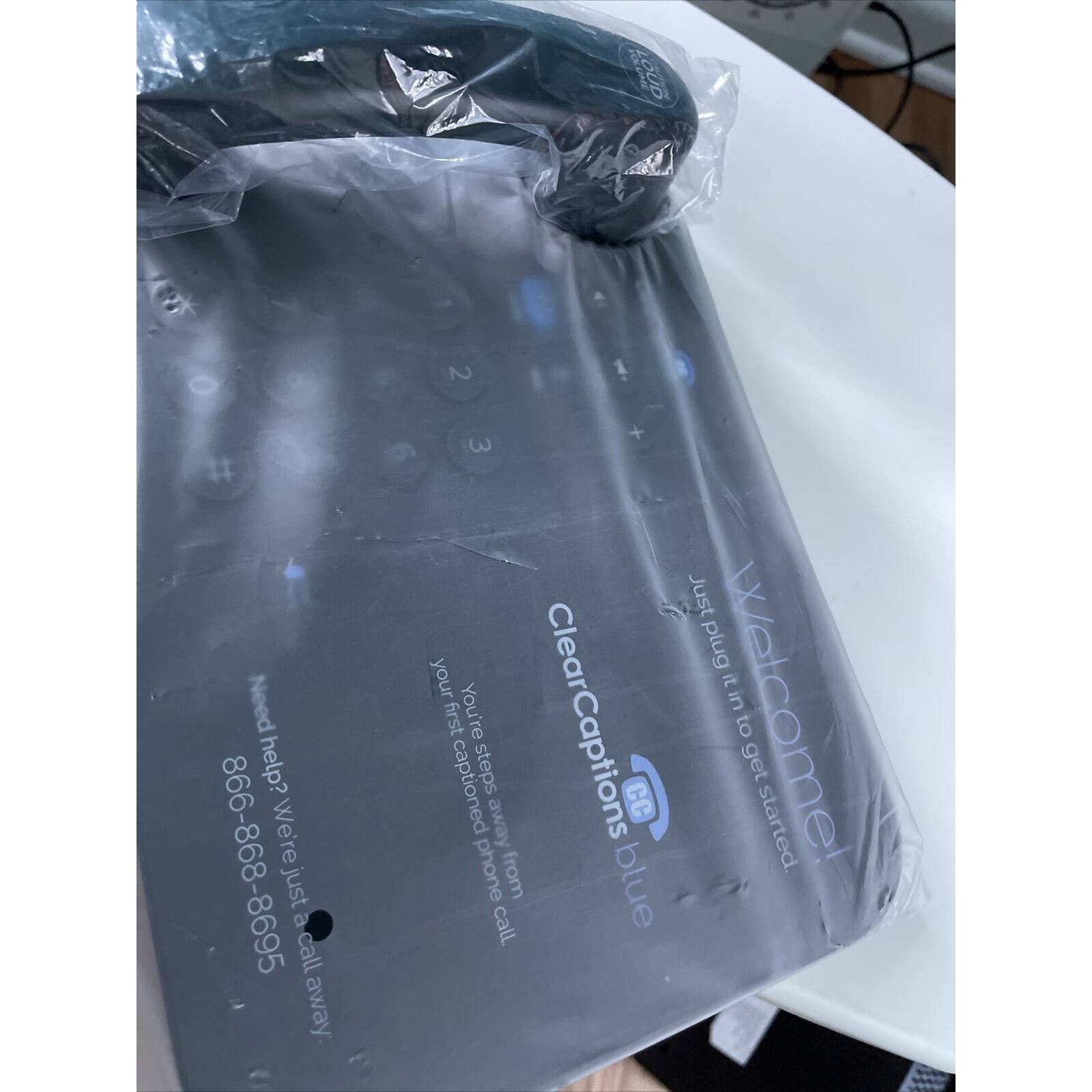 Clear Captions Blue Telephone - Advanced Call Captioning Phone