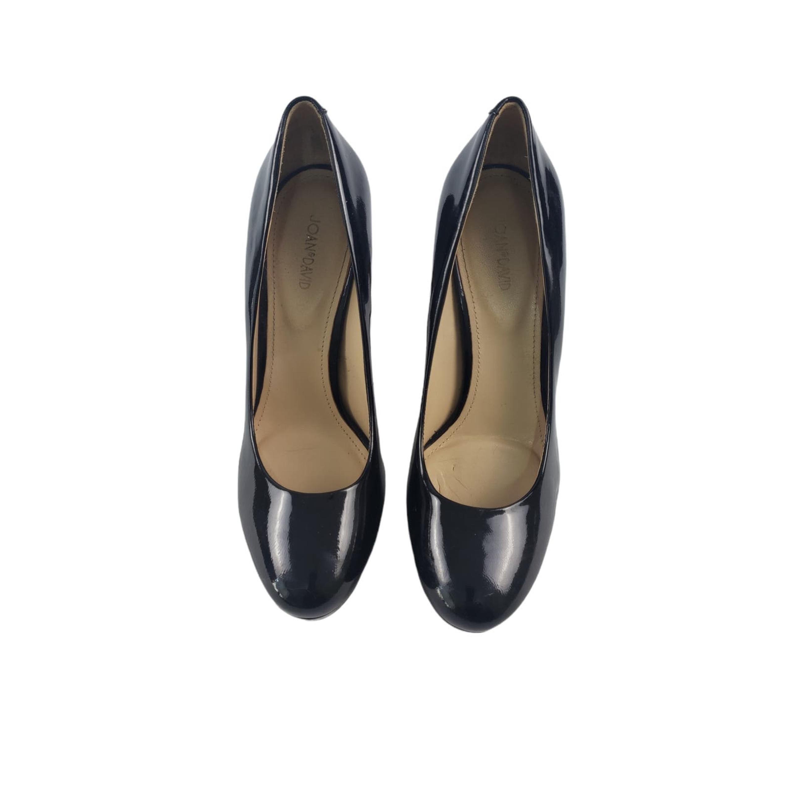 Joan & David Women's Black Patent Leather Stiletto Platform Heels sz. 7.5