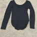 Spanx Size M Long Sleeve Shapewear Slimming Bodysuit Solid Black Minimalist New