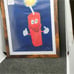 Handmade Framed Colored Pencil Drawing TNT Firecracker