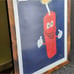 Handmade Framed Colored Pencil Drawing TNT Firecracker