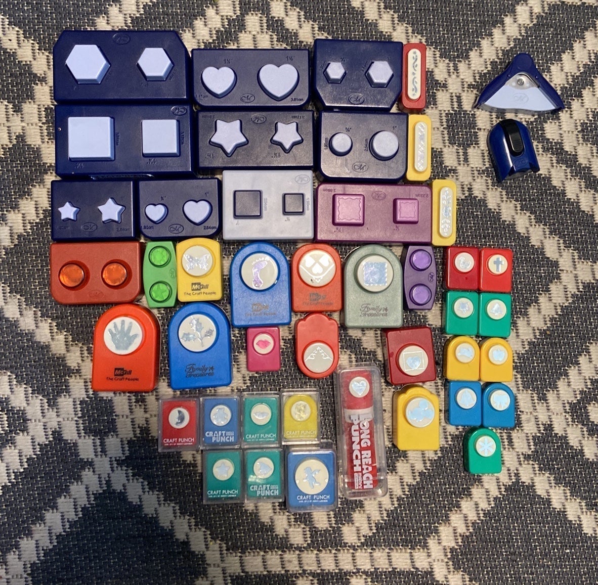Lot of 45 different hole punches!