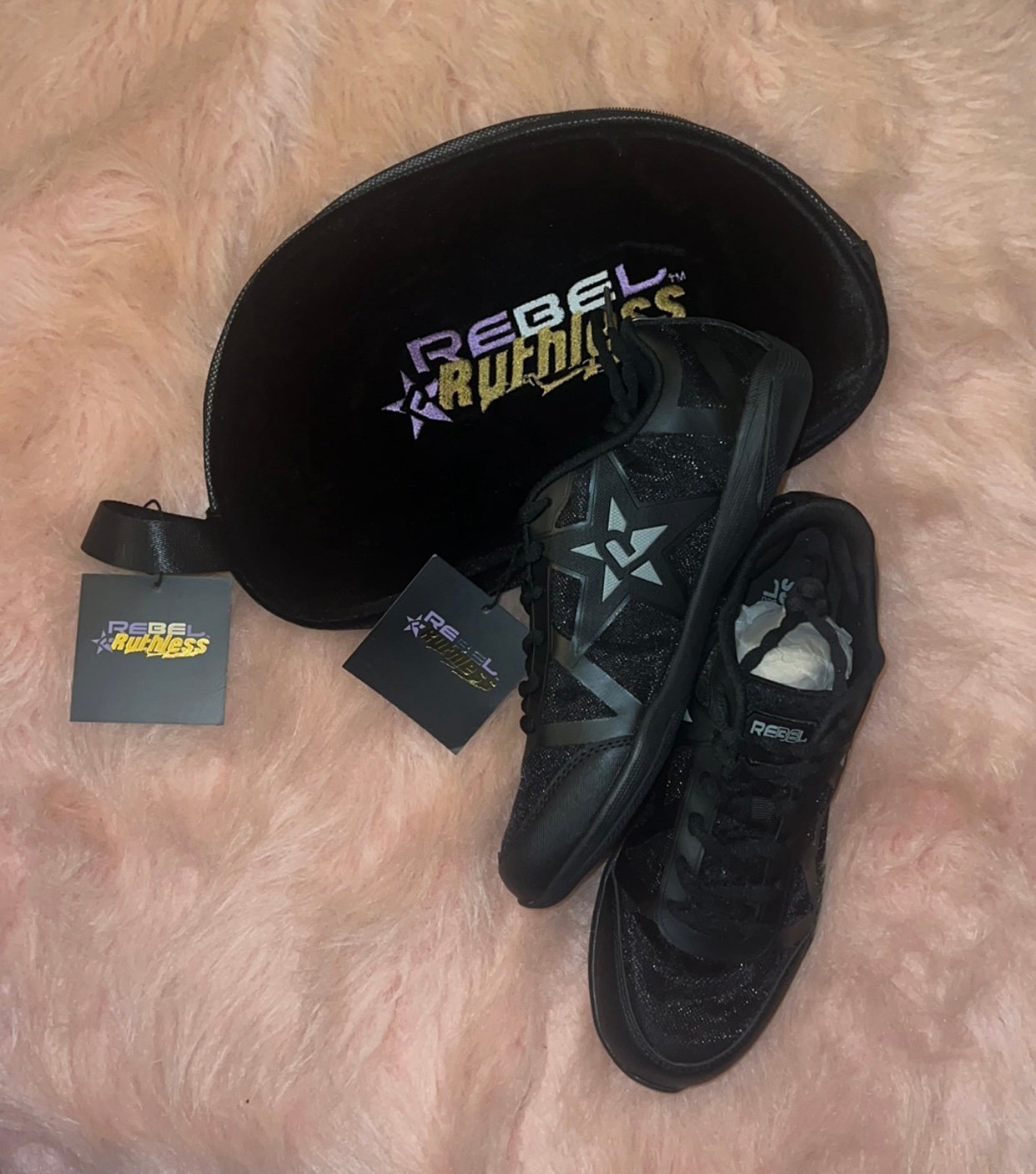 NEW!!! Rebel Ruthless Black Cheer / Gymnastics Shoes