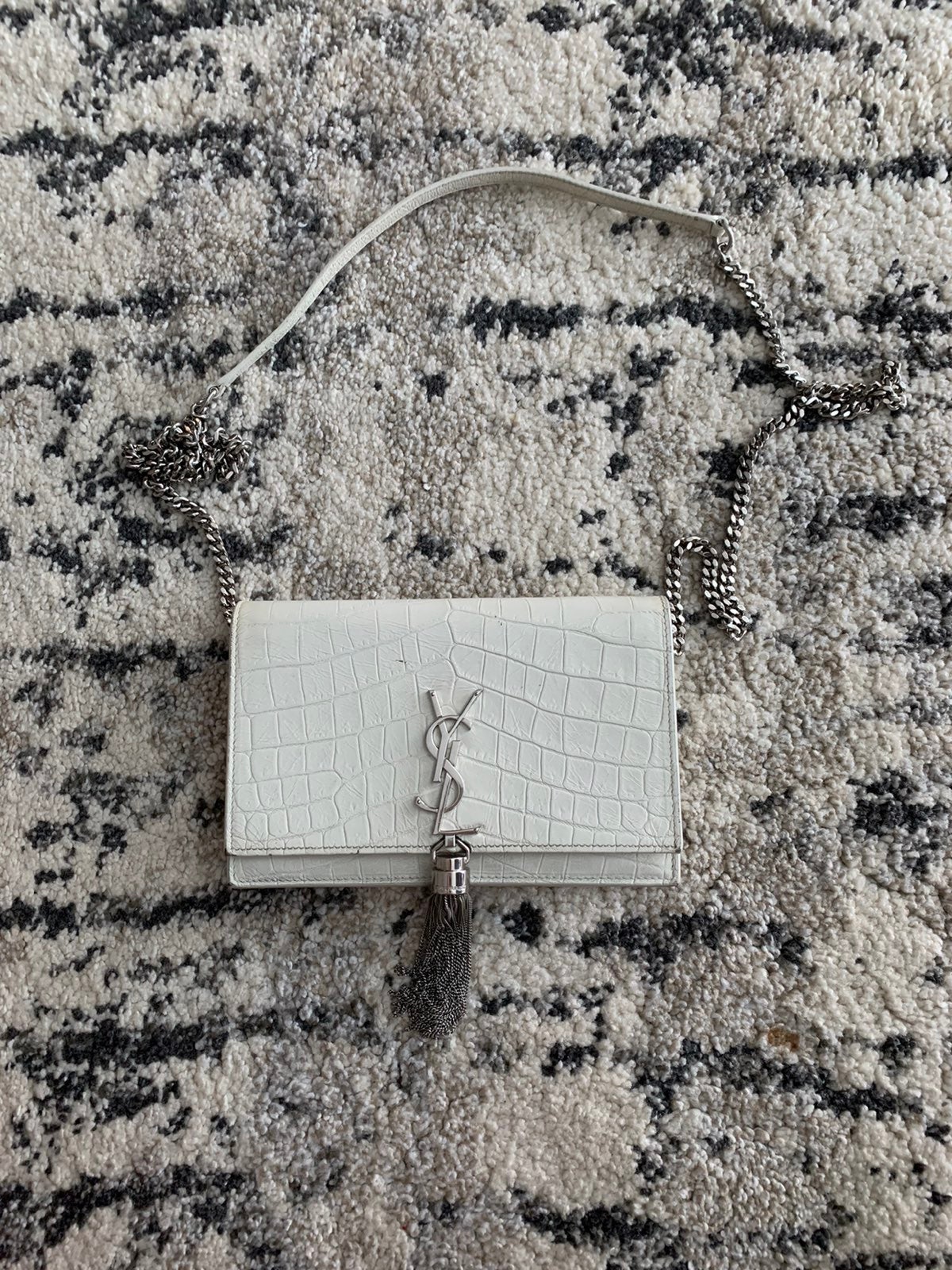 Saint Laurent YSL Monogram Chain Wallet
