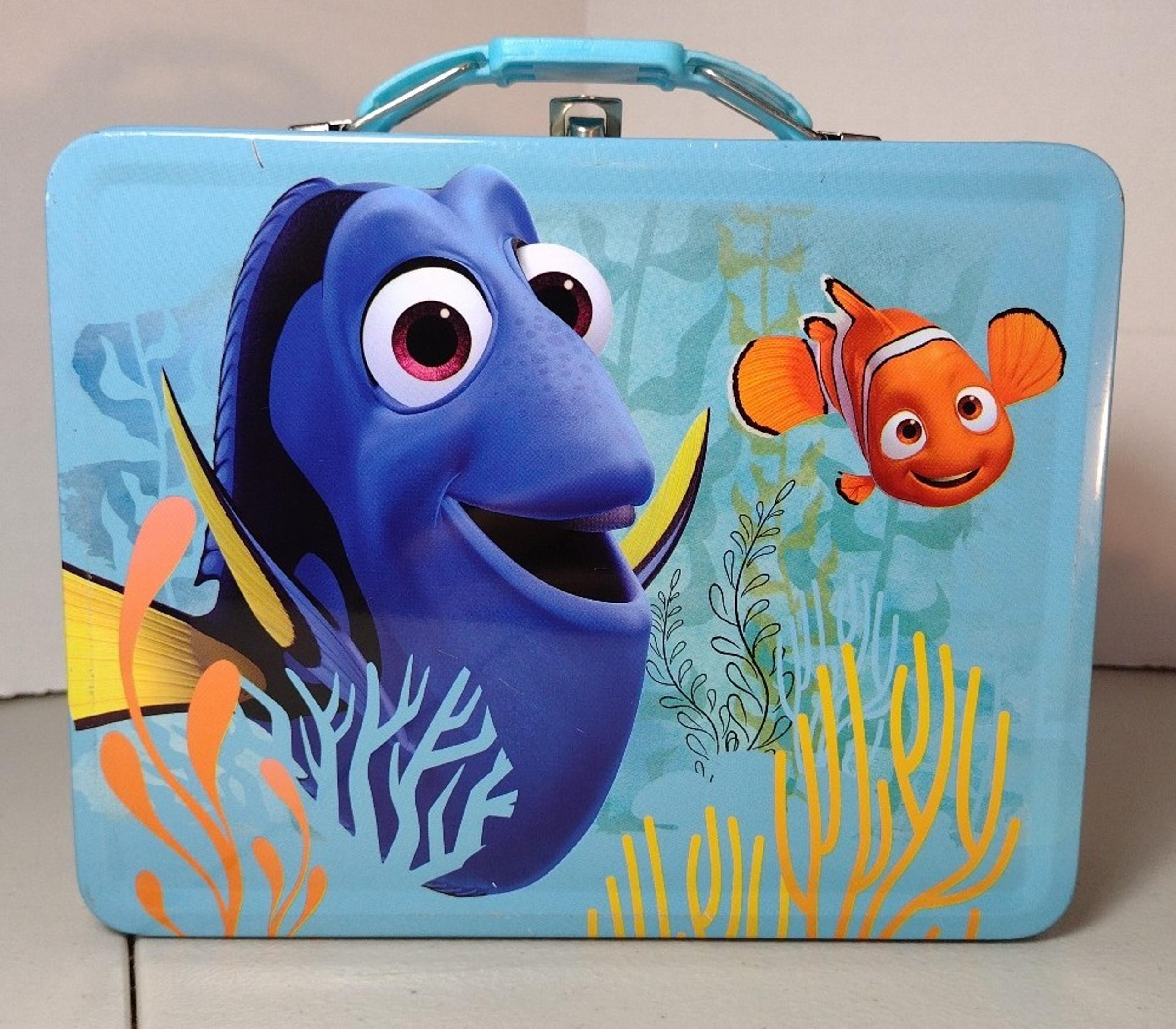DISNEY PIXAR FINDING NEMO Collectible 2016  Lunch Box NO THERMOS--TIN BOX
