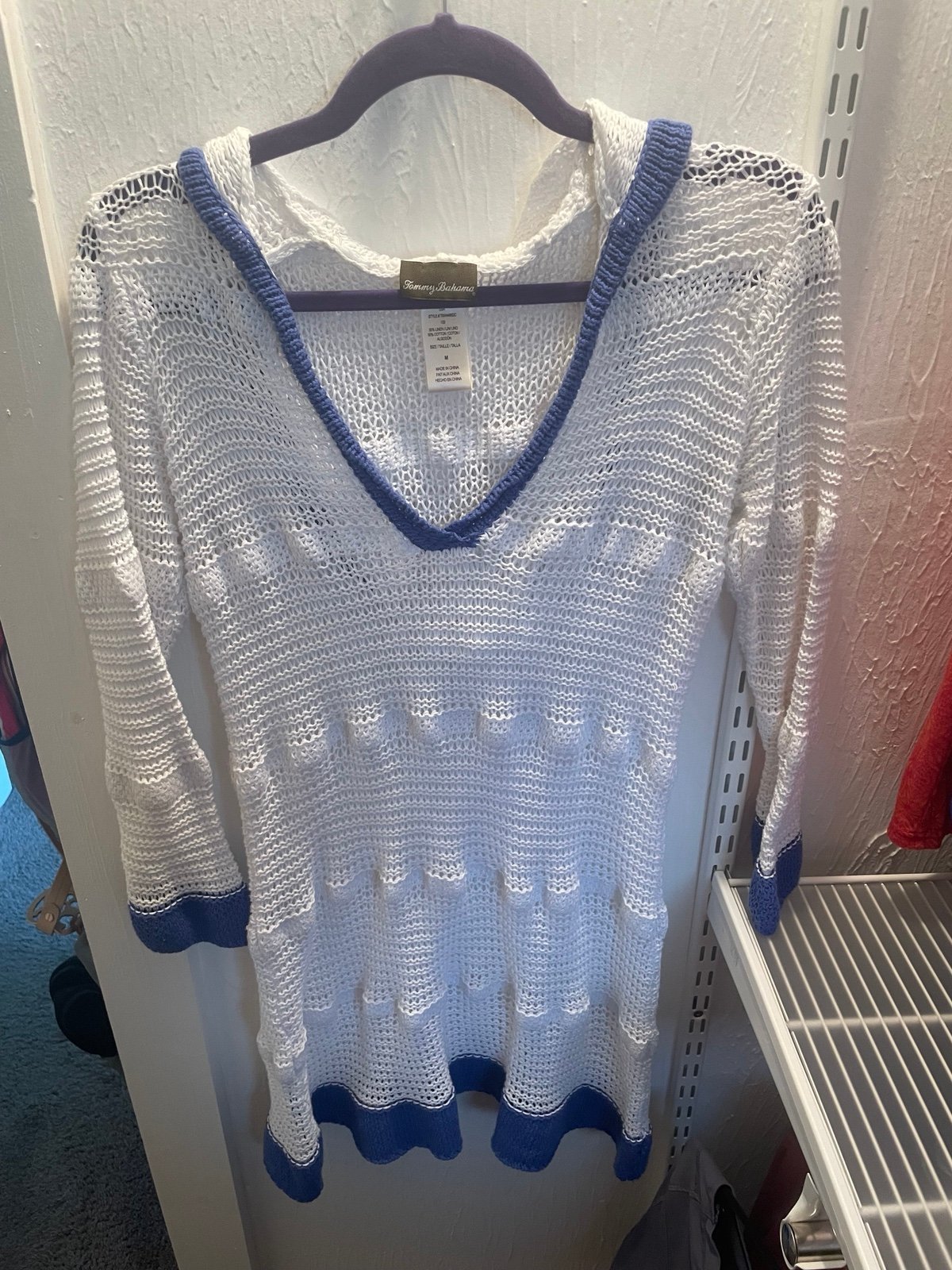 Tommy Bahama white swim cover up dress