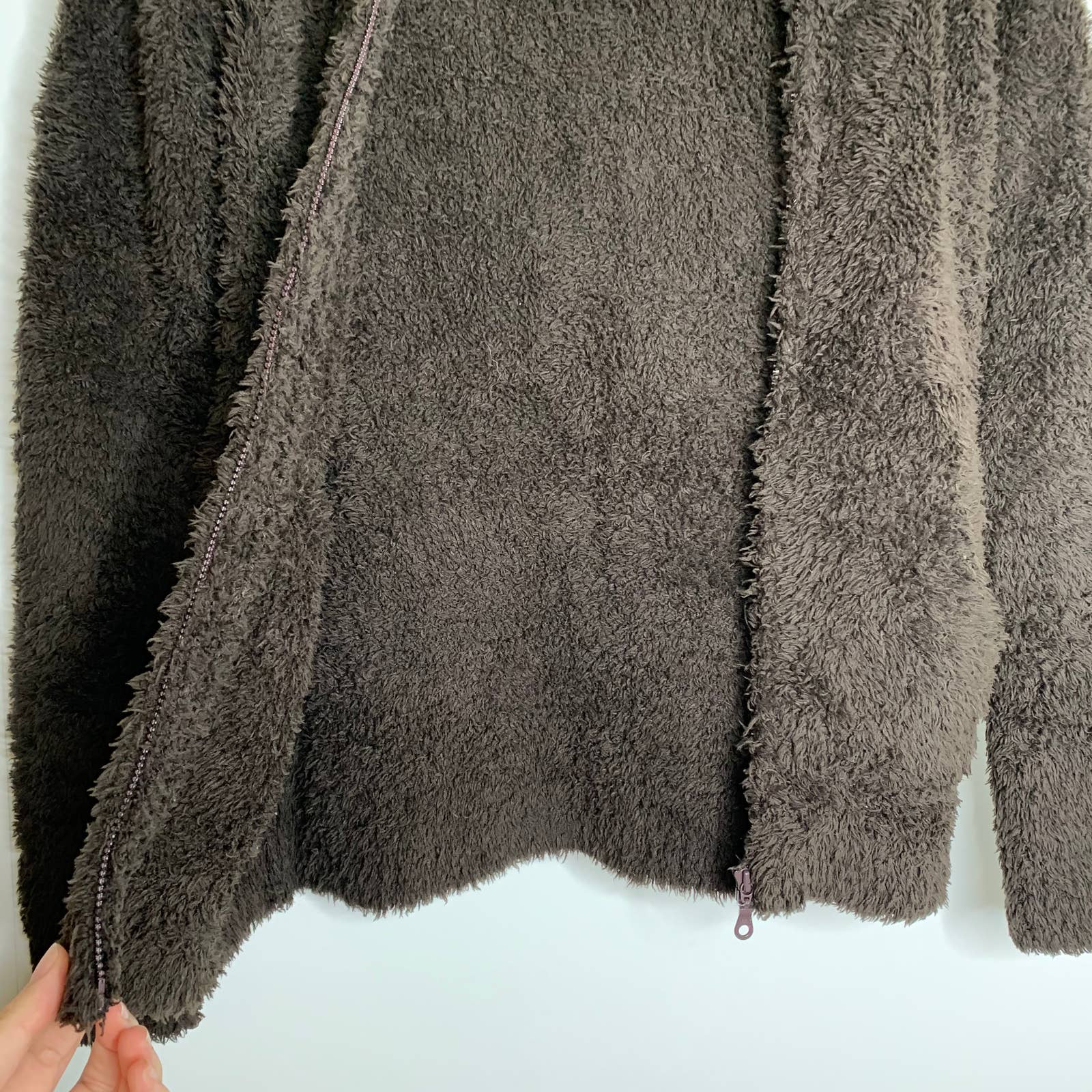 Barefoot Dreams Cozychic Brown shops Zip Up Hoodie